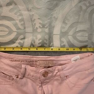 Ted Baker Womens Massiee Skinny Jeans Embroidered Eyelet Hem Pink...